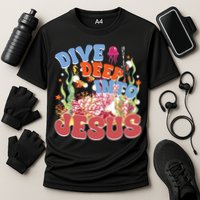 Dive Deep Into Jesus Scuba Vbs 2024 Christian Camp Gift Performance Shirt