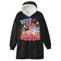 Dive Deep Into Jesus Scuba Vbs 2024 Christian Camp Gift Hooded Wearable Blanket