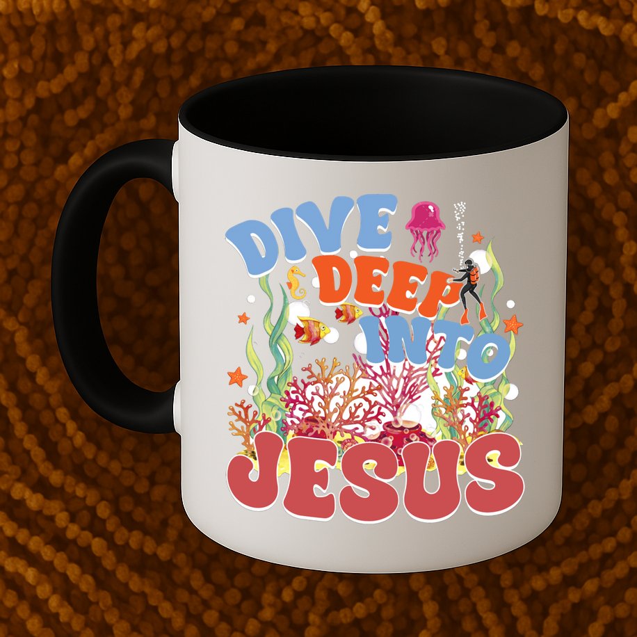 Dive Deep Into Jesus Scuba Vbs 2024 Christian Camp Gift Mug