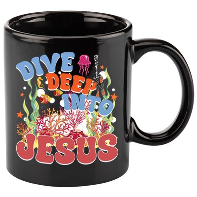 Dive Deep Into Jesus Scuba Vbs 2024 Christian Camp Gift 11oz C Handle Ceramic Mug