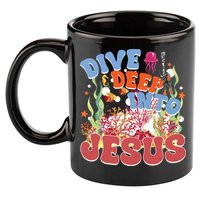 Dive Deep Into Jesus Scuba Vbs 2024 Christian Camp Gift 11oz C Handle Ceramic Mug