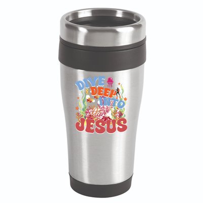 Dive Deep Into Jesus Scuba Vbs 2024 Christian Camp Gift 16oz Travel Tumbler