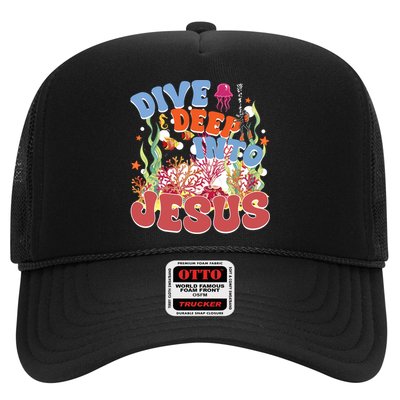 Dive Deep Into Jesus Scuba Vbs 2024 Christian Camp Gift Trucker Hat
