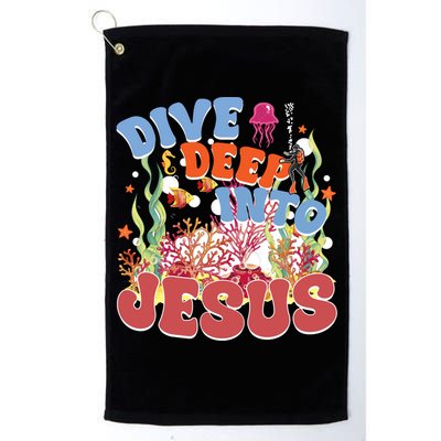 Dive Deep Into Jesus Scuba Vbs 2024 Christian Camp Gift Golf Towel