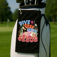 Dive Deep Into Jesus Scuba Vbs 2024 Christian Camp Gift Golf Towel