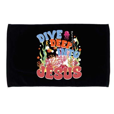Dive Deep Into Jesus Scuba Vbs 2024 Christian Camp Gift Microfiber Hand Towel