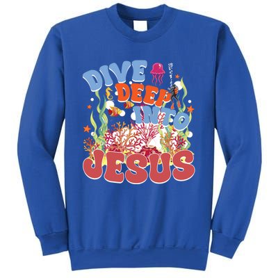 Dive Deep Into Jesus Scuba Vbs 2024 Christian Camp Gift Sweatshirt