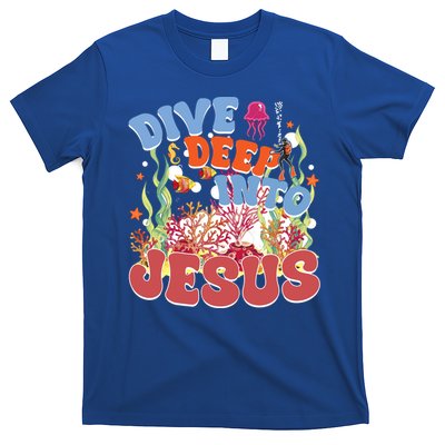 Dive Deep Into Jesus Scuba Vbs 2024 Christian Camp Gift T-Shirt