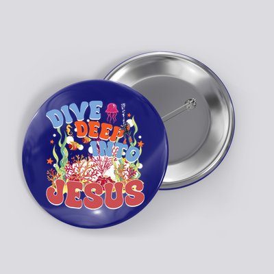 Dive Deep Into Jesus Scuba Vbs 2024 Christian Camp Gift Button
