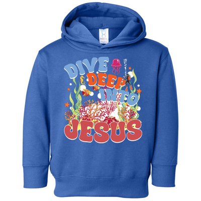 Dive Deep Into Jesus Scuba Vbs 2024 Christian Camp Gift Toddler Hoodie