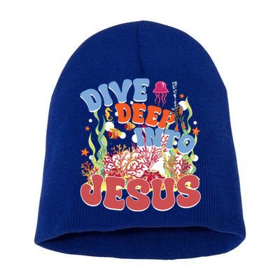 Dive Deep Into Jesus Scuba Vbs 2024 Christian Camp Gift Short Acrylic Beanie