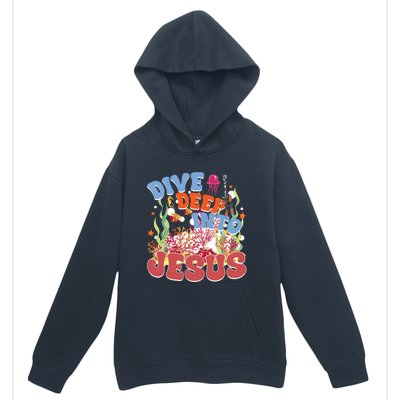 Dive Deep Into Jesus Scuba Vbs 2024 Christian Camp Gift Urban Pullover Hoodie