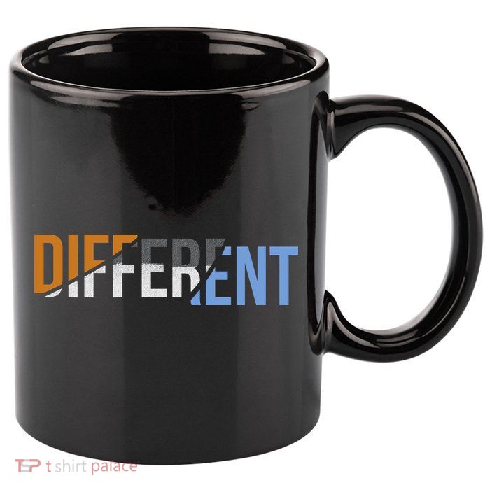 Different 11oz C Handle Ceramic Mug