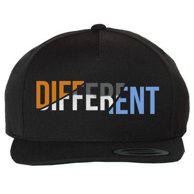 Different Wool Snapback Cap