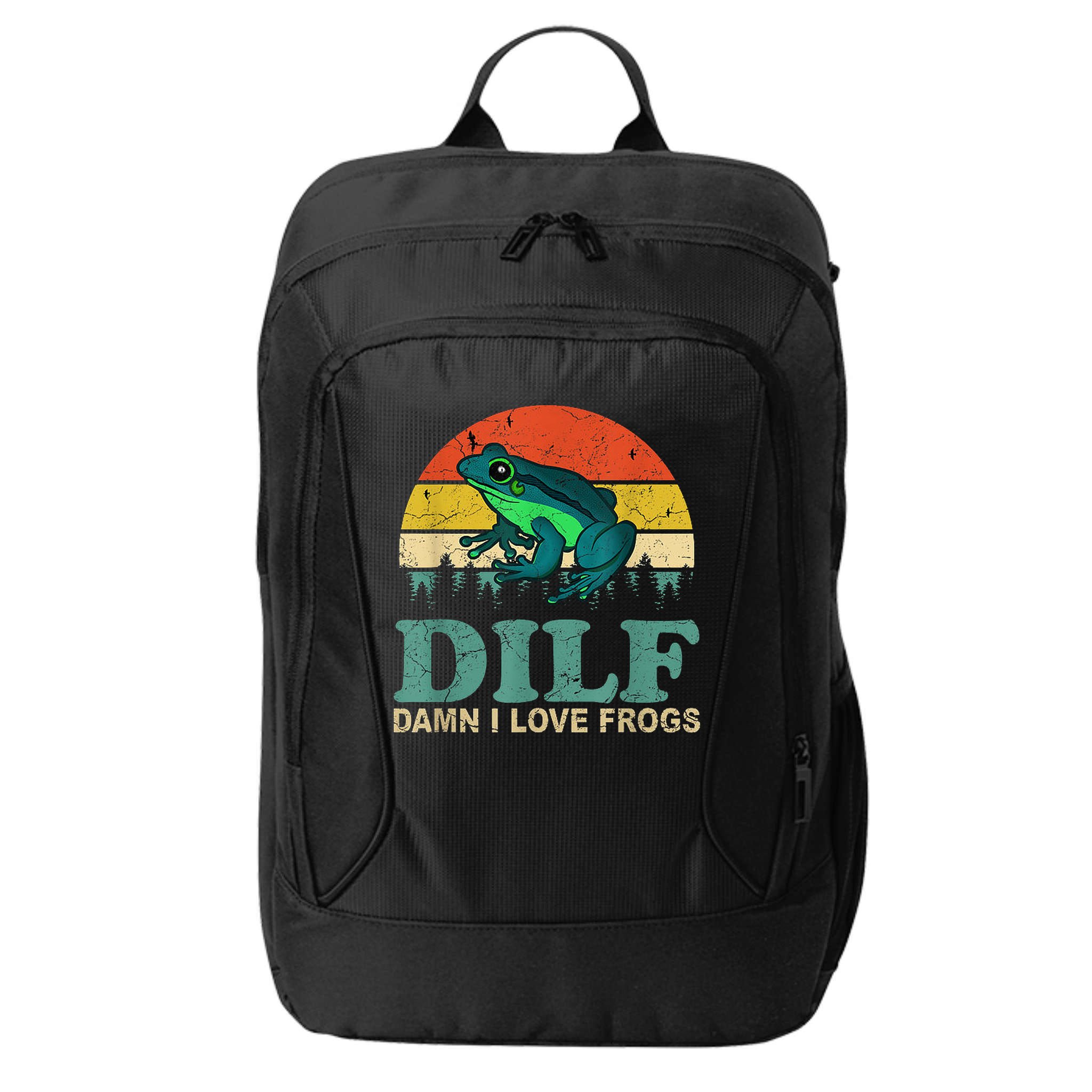 DILF Damn I Love Frogs City Backpack