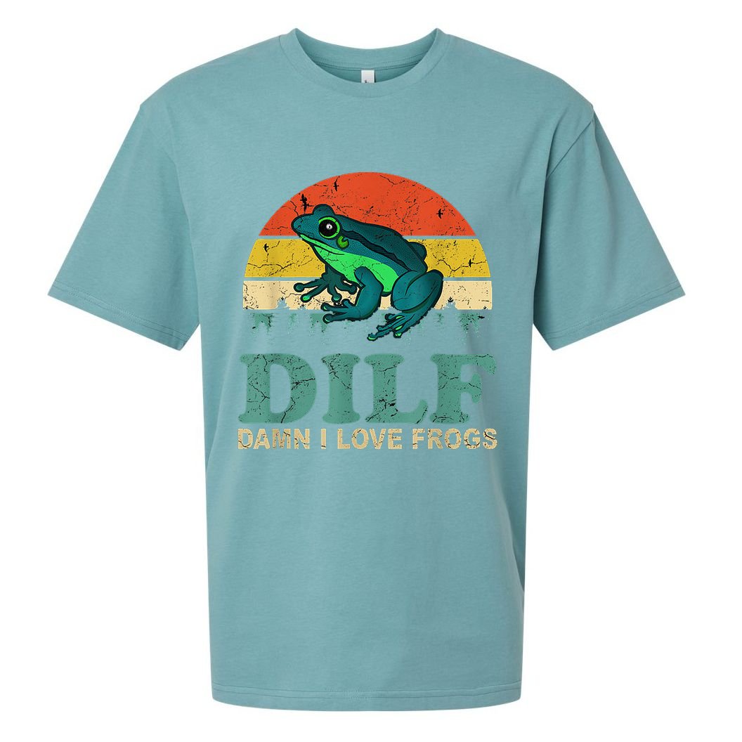 DILF Damn I Love Frogs Sueded Cloud Jersey T-Shirt