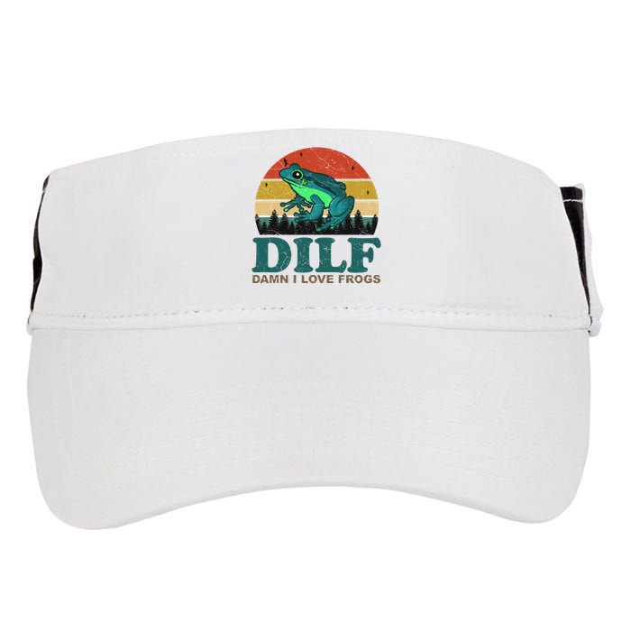 DILF Damn I Love Frogs Adult Drive Performance Visor
