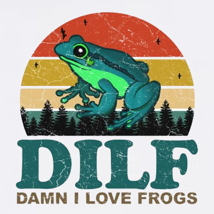 DILF Damn I Love Frogs Adult Drive Performance Visor