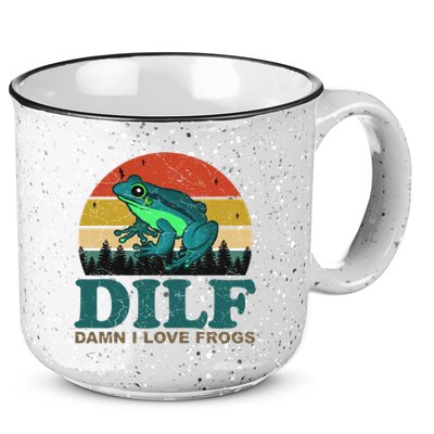 DILF Damn I Love Frogs 15oz Campfire Ceramic Mug