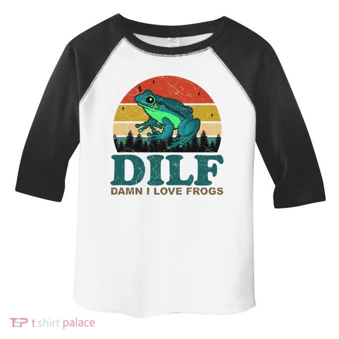 DILF Damn I Love Frogs Toddler Fine Jersey T-Shirt