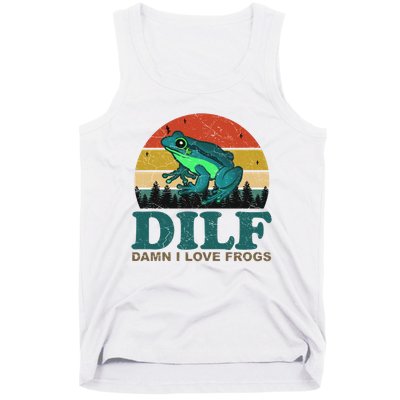 DILF Damn I Love Frogs Tank Top
