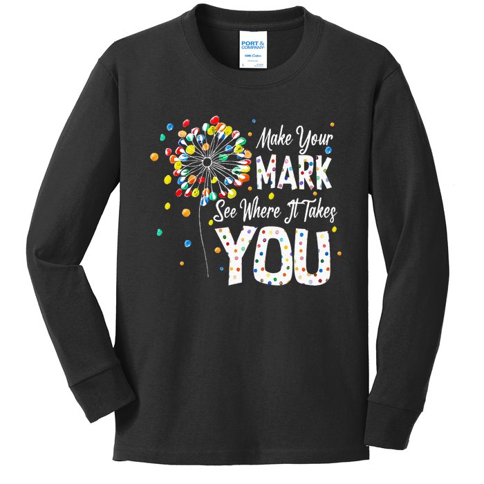 Dot Day International Dot Day Make Your Mark Dot Day Kids Long Sleeve Shirt