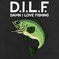 D.I.L.F Damn I love Fishing 11oz C Handle Ceramic Mug