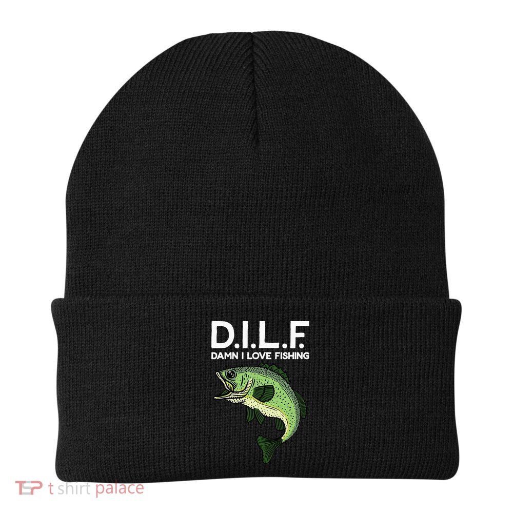 D.I.L.F Damn I love Fishing Beanie