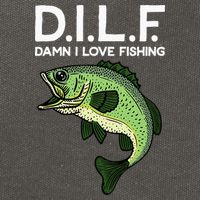 D.I.L.F Damn I love Fishing Cotton Canvas Backpack