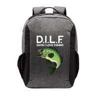 D.I.L.F Damn I love Fishing Vector Backpack