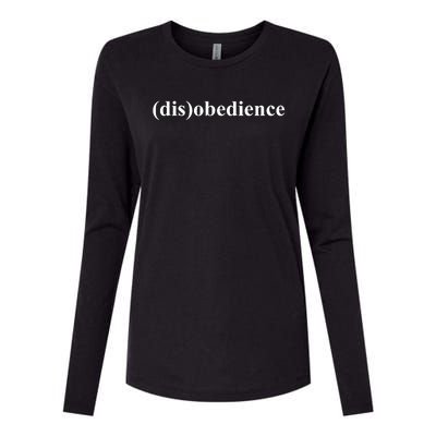 (Dis)Obedience Womens Cotton Relaxed Long Sleeve T-Shirt