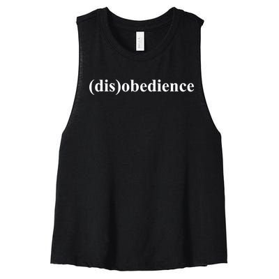 (Dis)Obedience Women's Racerback Cropped Tank