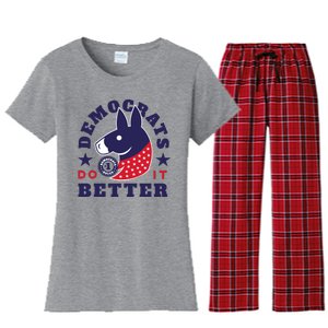 Democrats Do It Better Political Women's Flannel Pajama Set