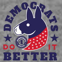 Democrats Do It Better Political Womens T-Shirt