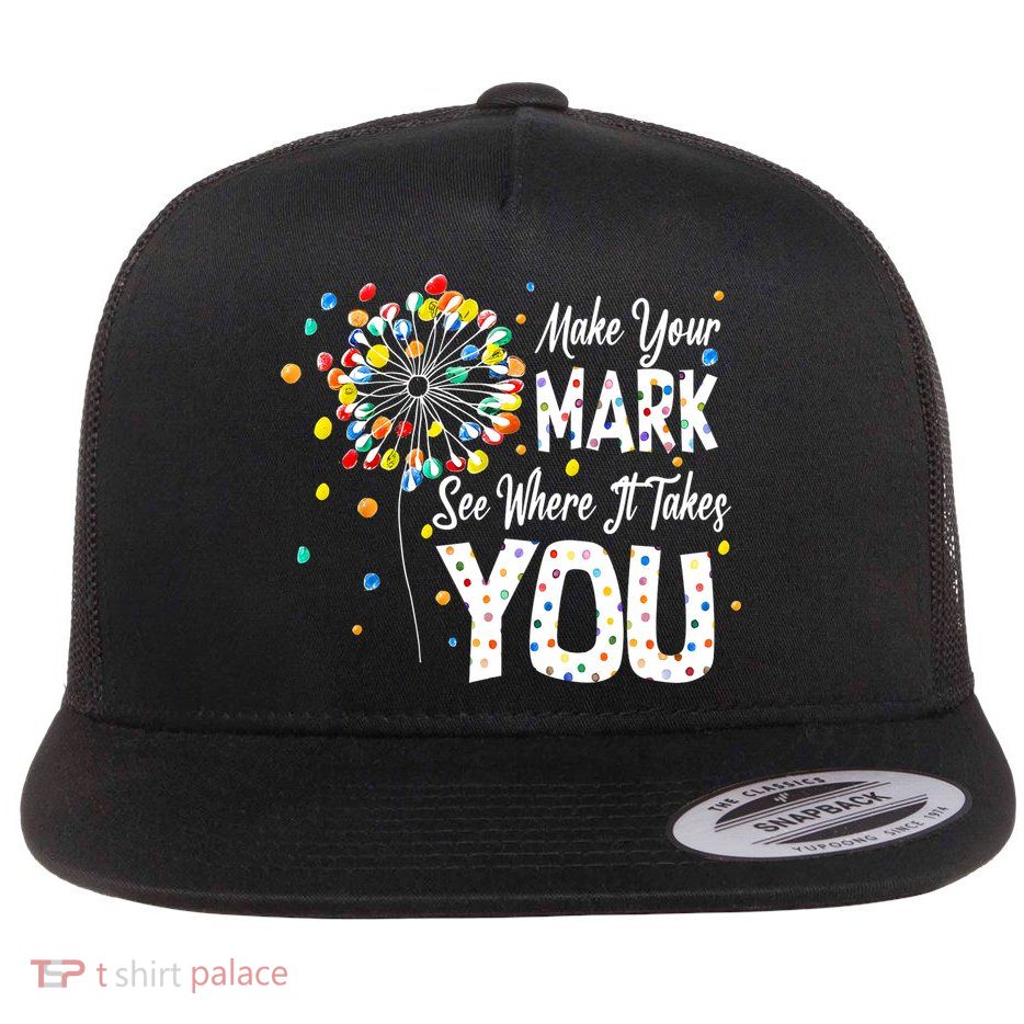 Dot Day International Dot Day Make Your Mark Flat Bill Trucker Hat