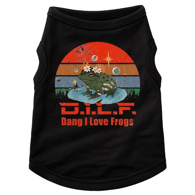 D.i.l.f. Dang I Love Frogs Funny Frog Animal Lover Doggie Tank
