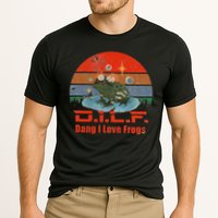 D.i.l.f. Dang I Love Frogs Funny Frog Animal Lover Cooling Performance Crew T-Shirt