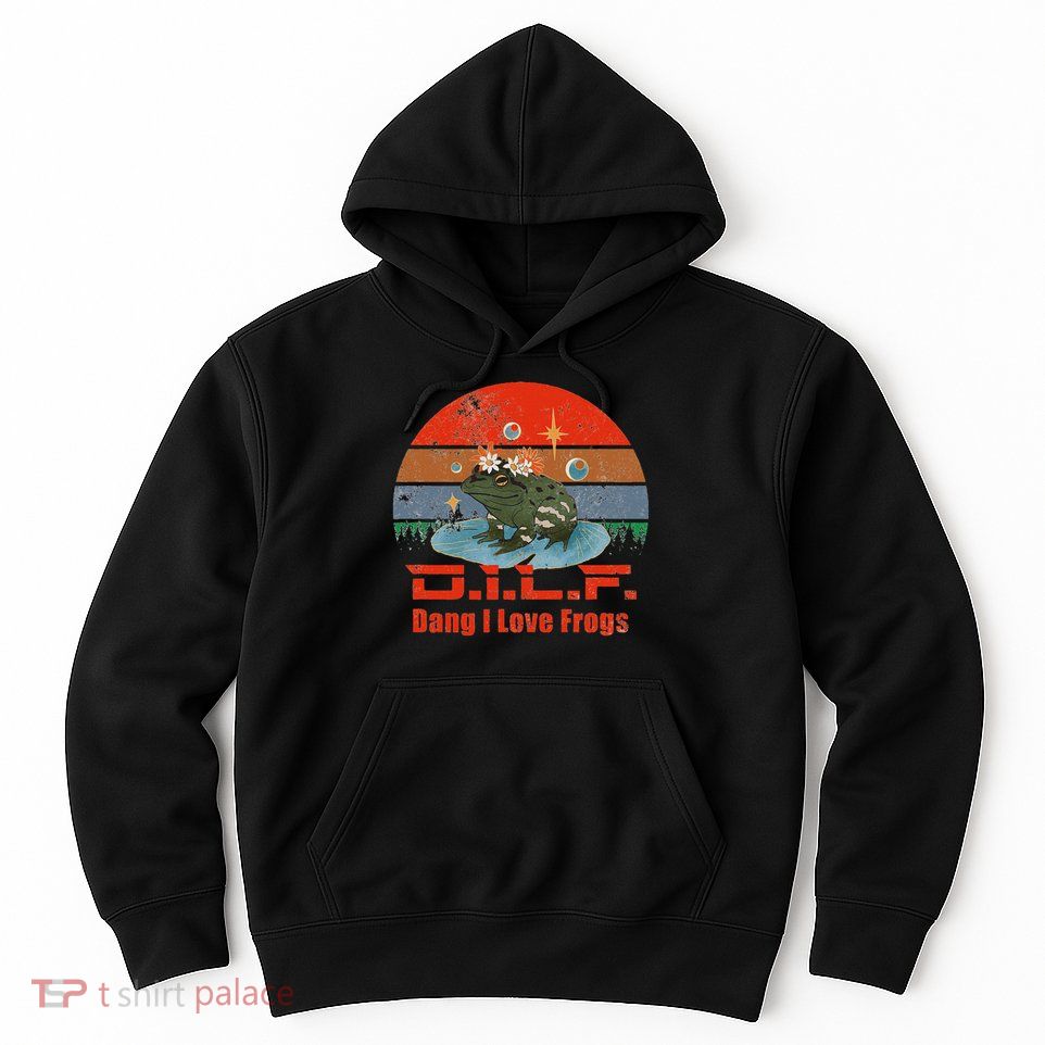 D.i.l.f. Dang I Love Frogs Funny Frog Animal Lover Hoodie