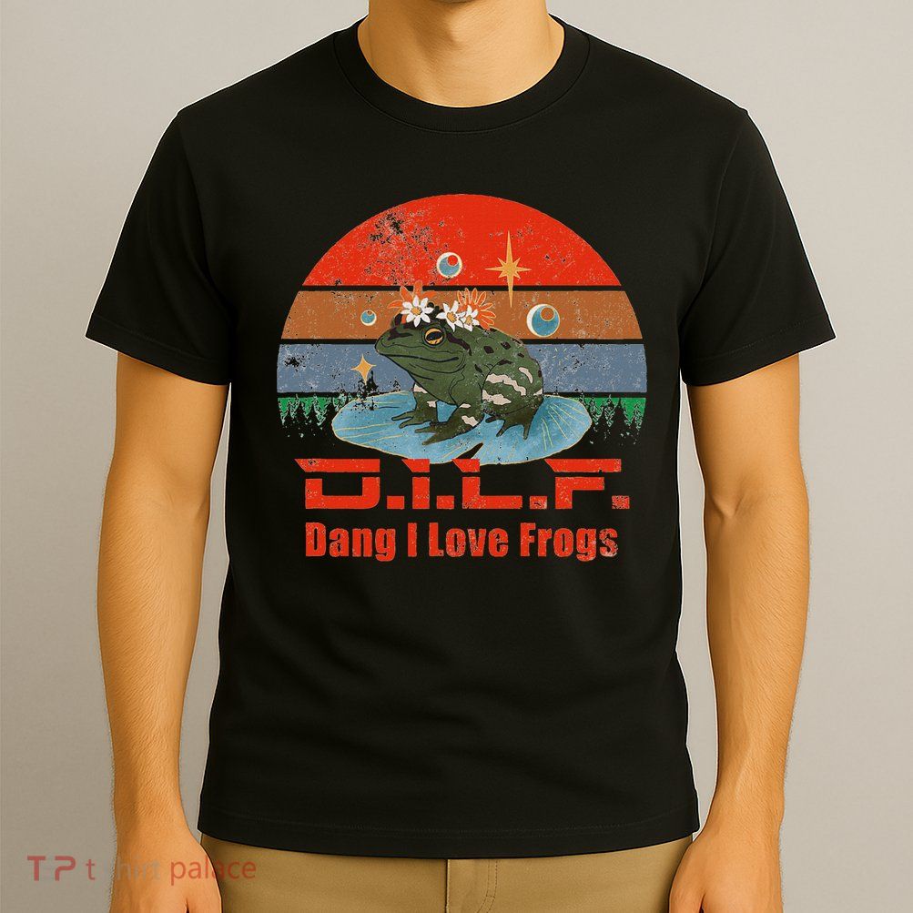 D.i.l.f. Dang I Love Frogs Funny Frog Animal Lover T-Shirt