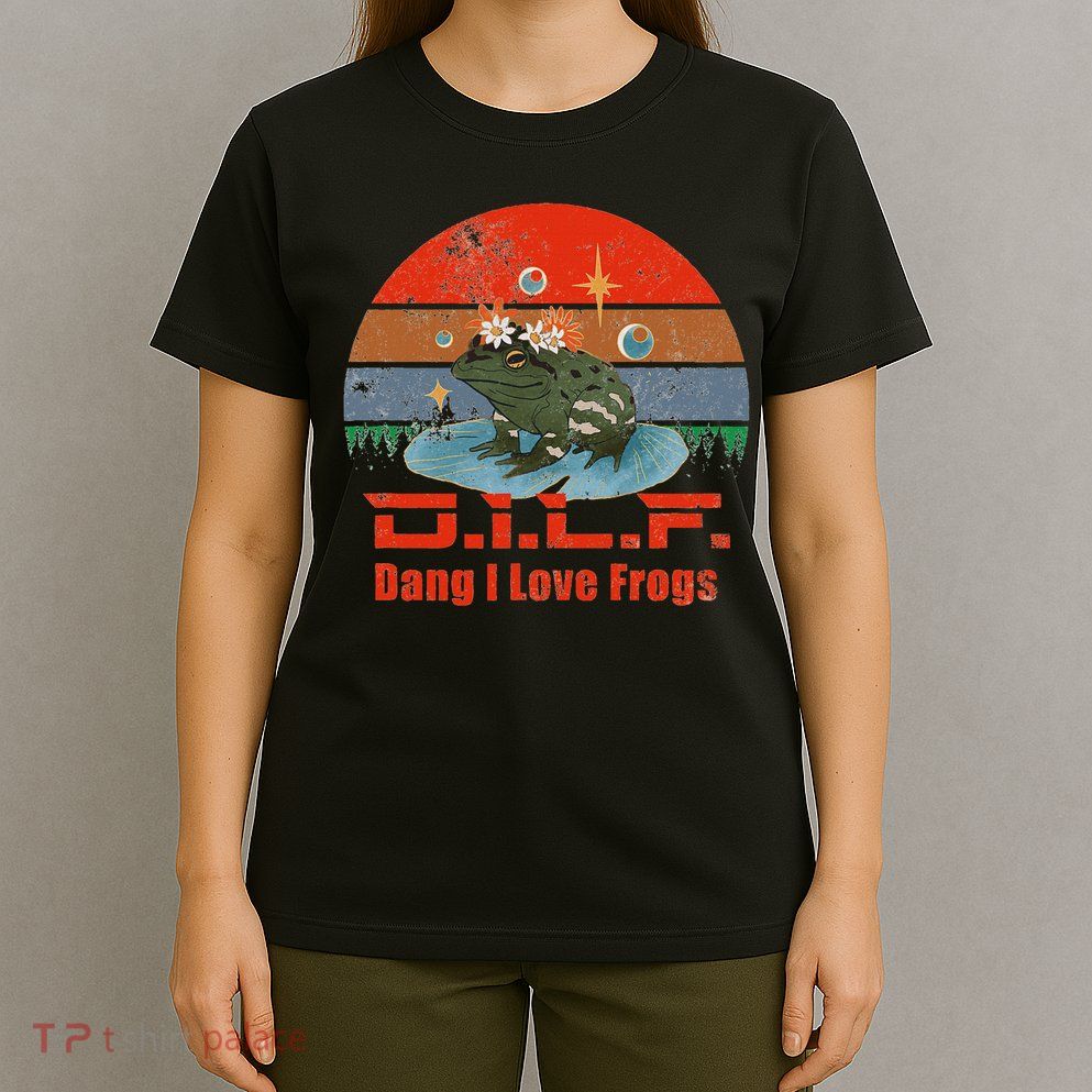 D.i.l.f. Dang I Love Frogs Funny Frog Animal Lover T-Shirt
