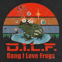 D.i.l.f. Dang I Love Frogs Funny Frog Animal Lover Adult Drive Performance Visor