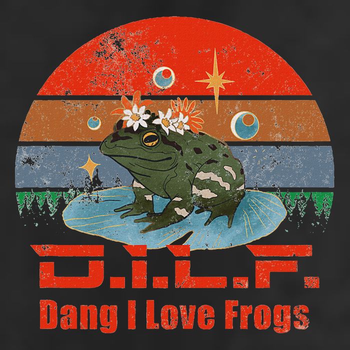 D.i.l.f. Dang I Love Frogs Funny Frog Animal Lover Adult Drive Performance Visor