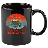 D.i.l.f. Dang I Love Frogs Funny Frog Animal Lover 11oz C Handle Ceramic Mug