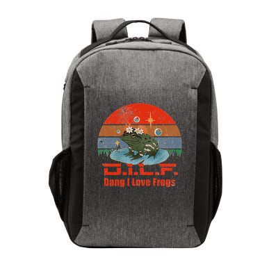 D.i.l.f. Dang I Love Frogs Funny Frog Animal Lover Vector Backpack
