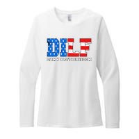 Dilf Damn I Love Freedom Womens CVC Long Sleeve Shirt