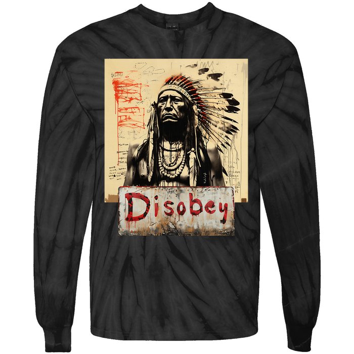 Disobey Tie-Dye Long Sleeve Shirt