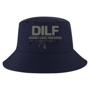 DILF Damn I Love Firearms Funny Cool Comfort Performance Bucket Hat