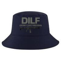 DILF Damn I Love Firearms Funny Cool Comfort Performance Bucket Hat