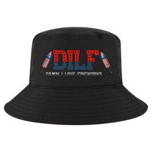 DILF Damn I Love Fireworks Funny July 4th American Patriotic Cool Comfort Performance Bucket Hat