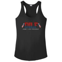 DILF Damn I Love Fireworks Funny July 4th American Patriotic Ladies PosiCharge Competitor Racerback Tank